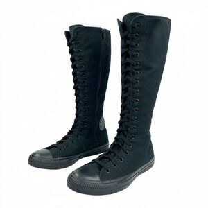 Converse Boots Womens Size 13.5 Chuck Taylor Knee High Zip All-Star A12325C